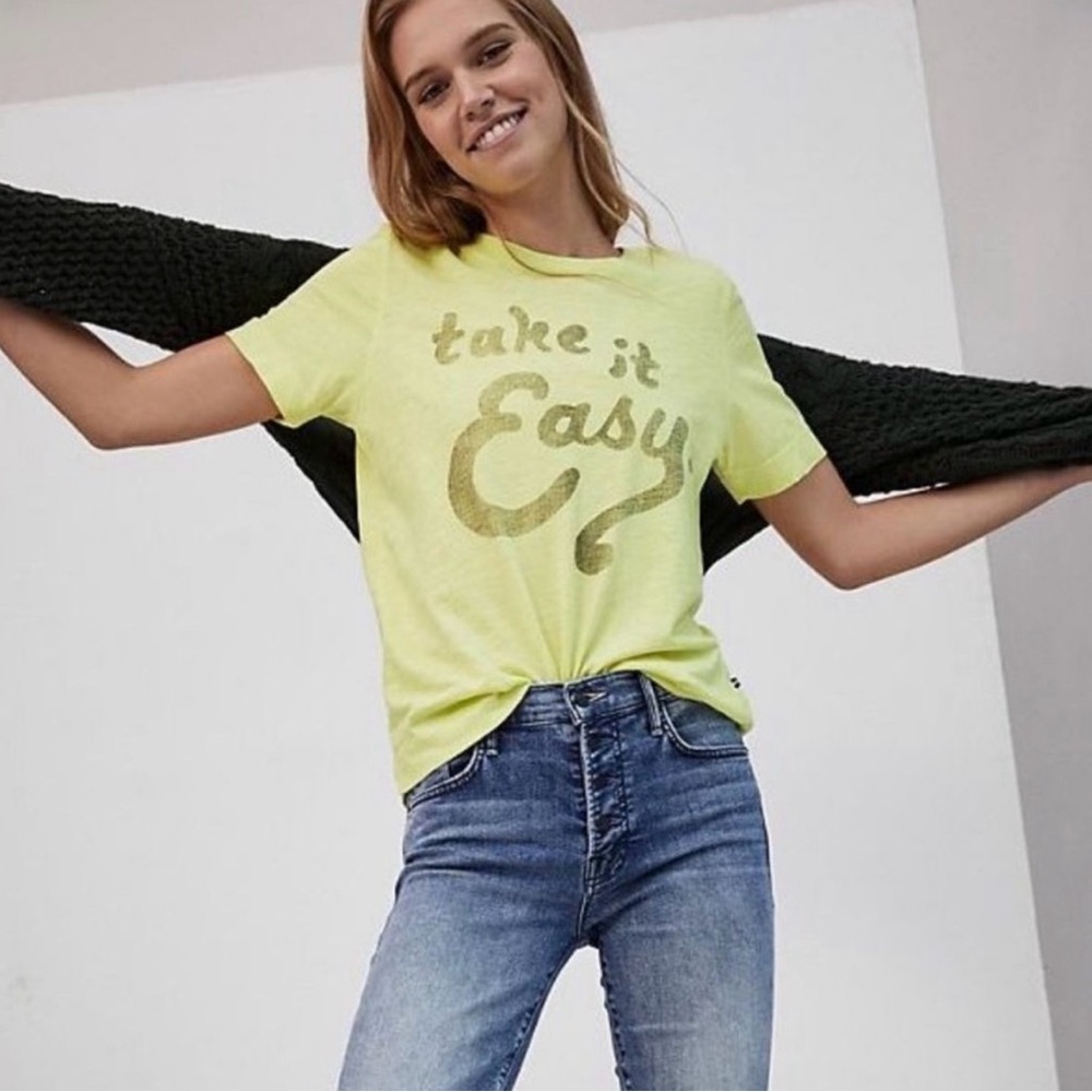 Sol Angeles Lime Graphic Tee by Anthropologie